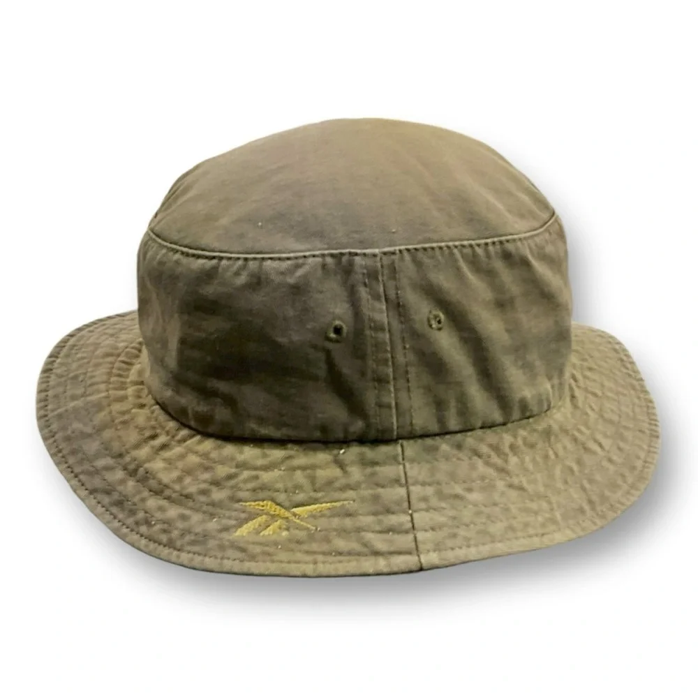🪖 Vintage Reebok Bucket Hat 🧟‍♂️ Olive Green‎ M Streetwear Drip